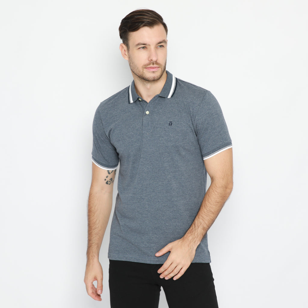 MATSUDA Kaos Polo Shirt Pria Katun Kerah Aioi