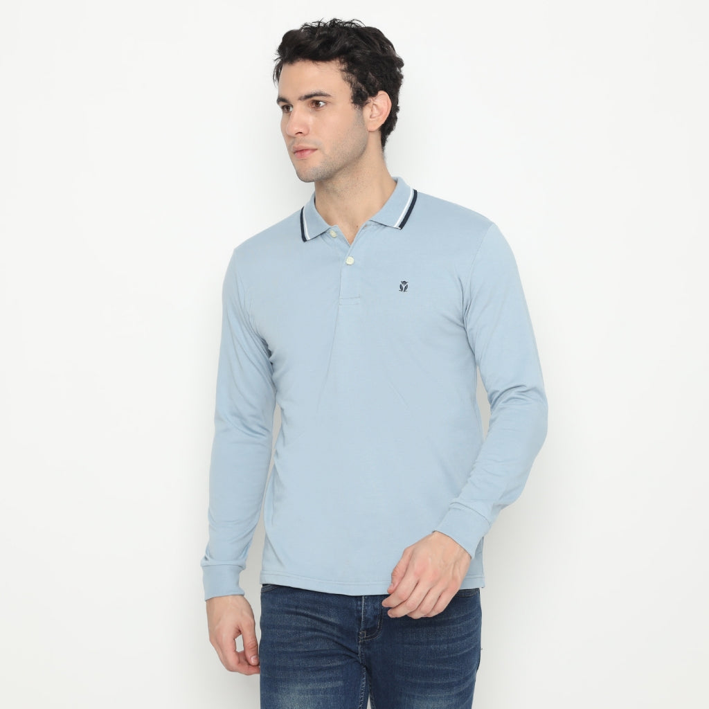 Matsuda Kaos Polo Shirt Lengan Panjang Pria Kerah Kasuga