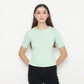 Matsuda Kaos Rib Polos Wanita Cotton T Shirt Elliot