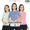 MATSUDA Kaos Wanita T Shirt Katun Flora