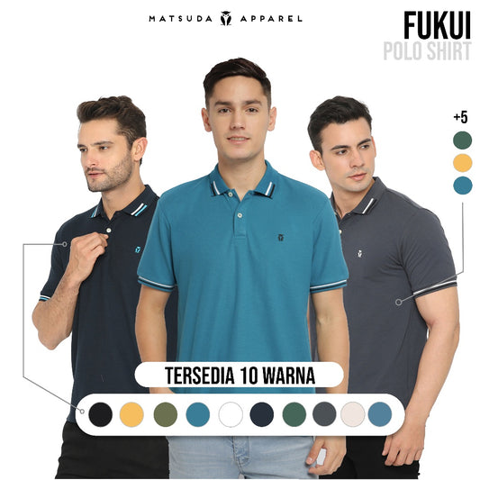 MATSUDA Kaos Polo Shirt Pria Kerah Fukui