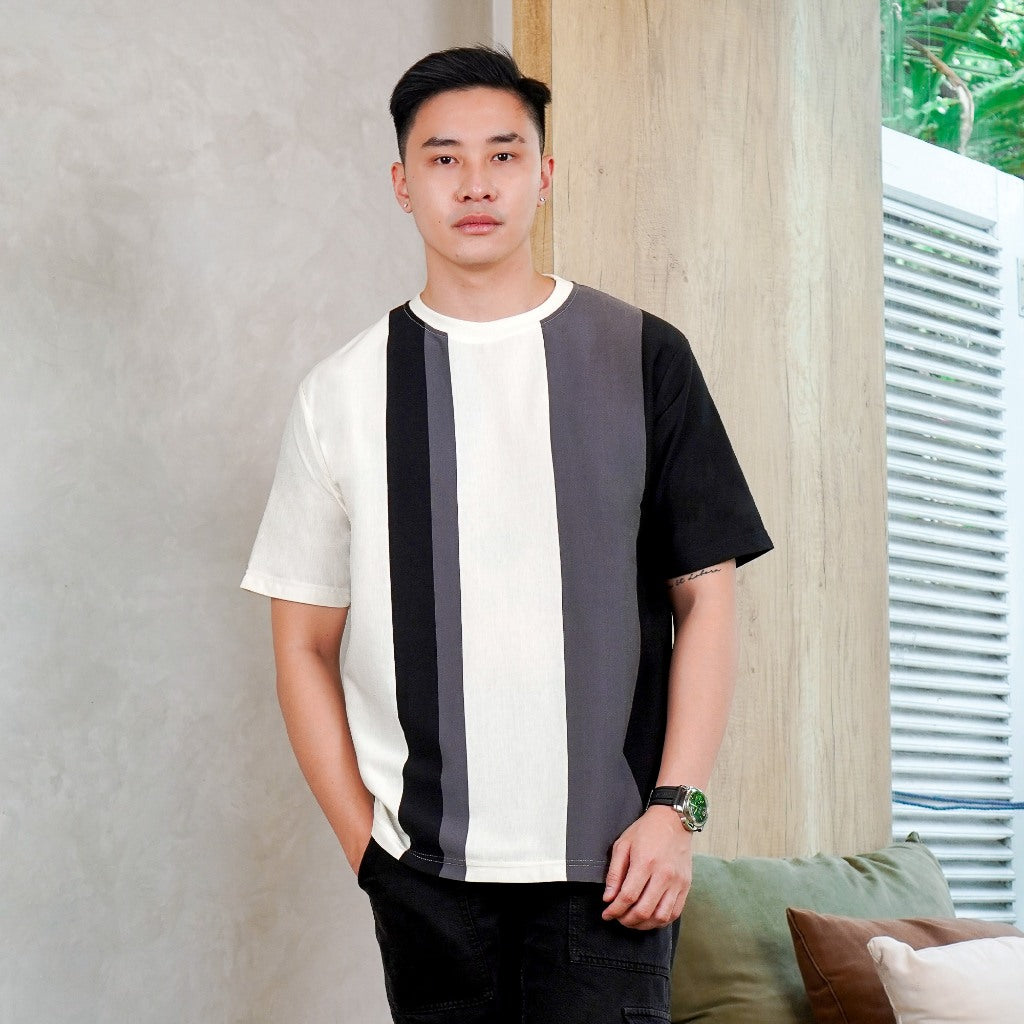 MATSUDA Kaos Oversize Stripe Mutsu Off white