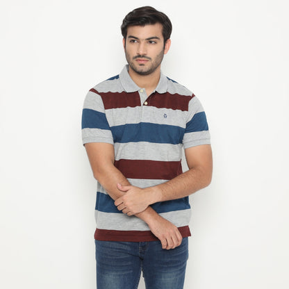 MATSUDA Kaos Polo Pria Katun Baju Cowok Kerah Nishio