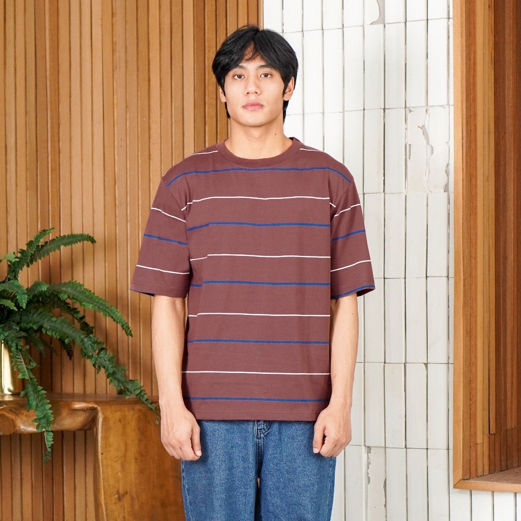 MATSUDA Kaos Oversize Stripe Nerima Wine