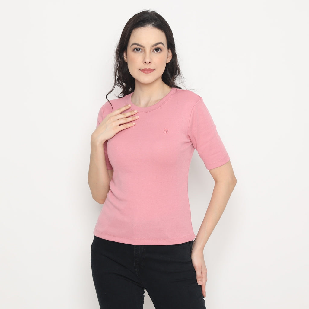 MATSUDA Kaos Wanita T Shirt Katun Flora