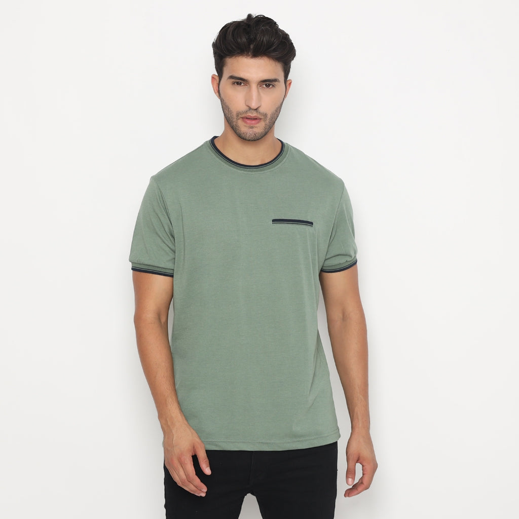 MATSUDA Kaos Pria T Shirt Edogawa Seri Warna Hijau
