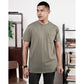 MATSUDA Kaos Polos Pocket T Shirt Cotton Chuo Seri Warna Hijau