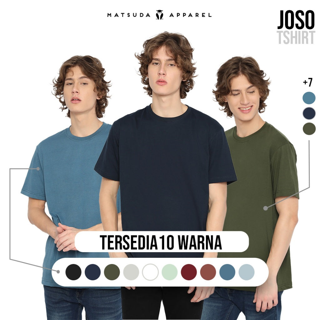 MATSUDA Kaos Polos Lengan Pendek T shirt Cotton Joso
