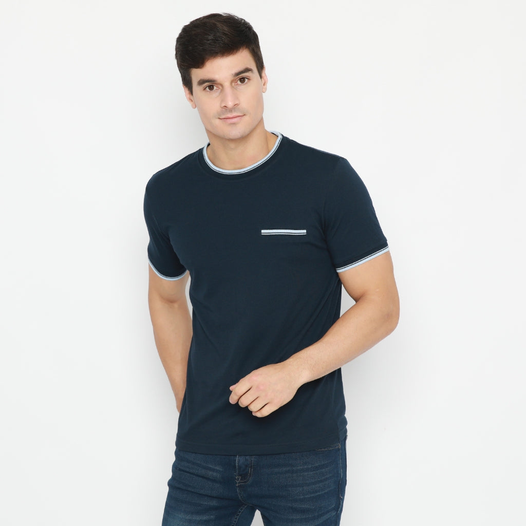 MATSUDA Kaos Pria T shirt Edogawa Seri Warna Biru