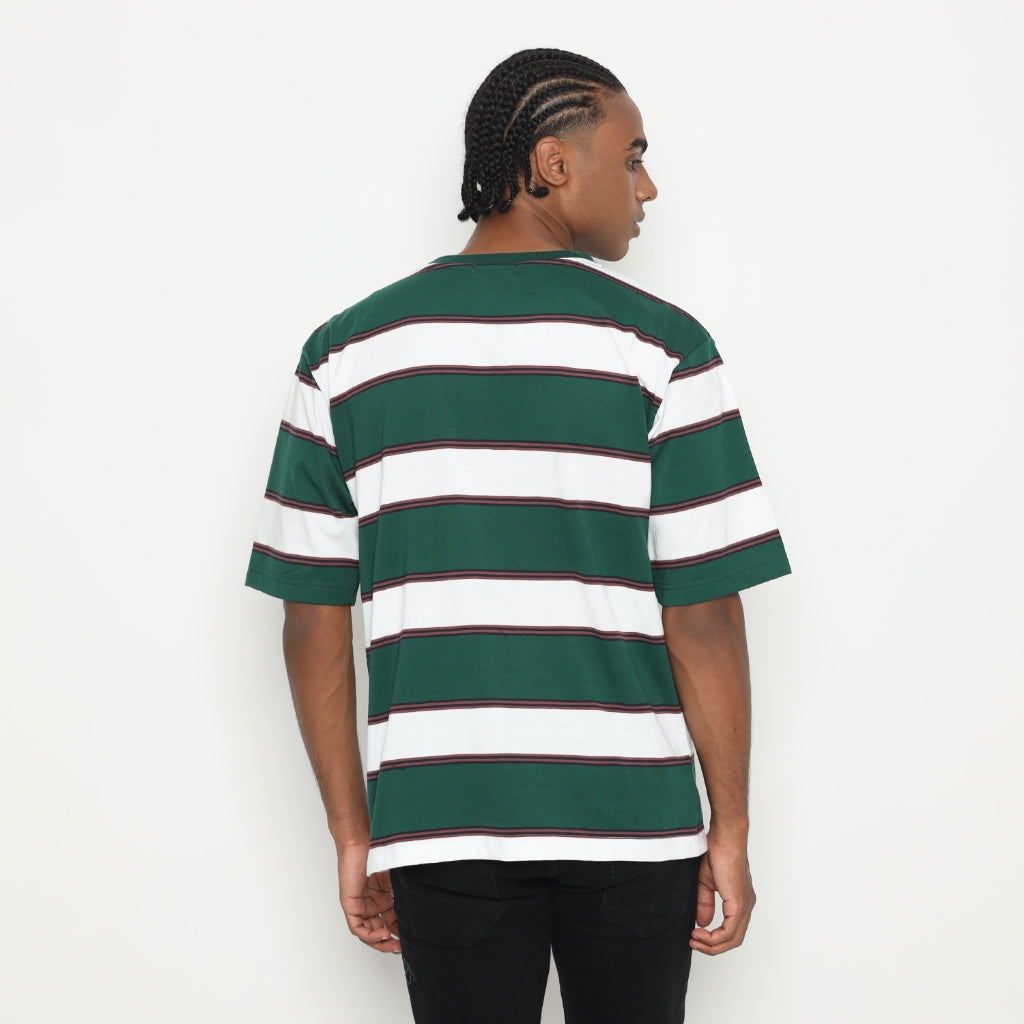 MATSUDA Kaos Oversize Stripe Mobara Green