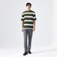 MATSUDA Kaos Oversize Stripe Mobara Olive