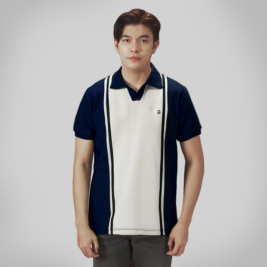 MATSUDA Kaos Polo Shirt Pria Kerah Sanuki Navy