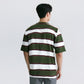 MATSUDA Kaos Oversize Stripe Mobara Olive