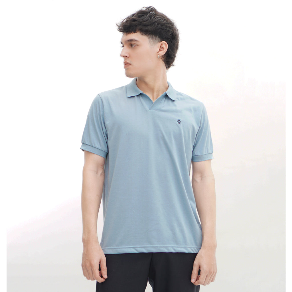 MATSUDA Baju Kaos Polo Shirt Dewasa Polos Pria Kerah Katun Shima