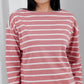 MATSUDA Kaos Wanita T Shirt Stripe Katun Ruby