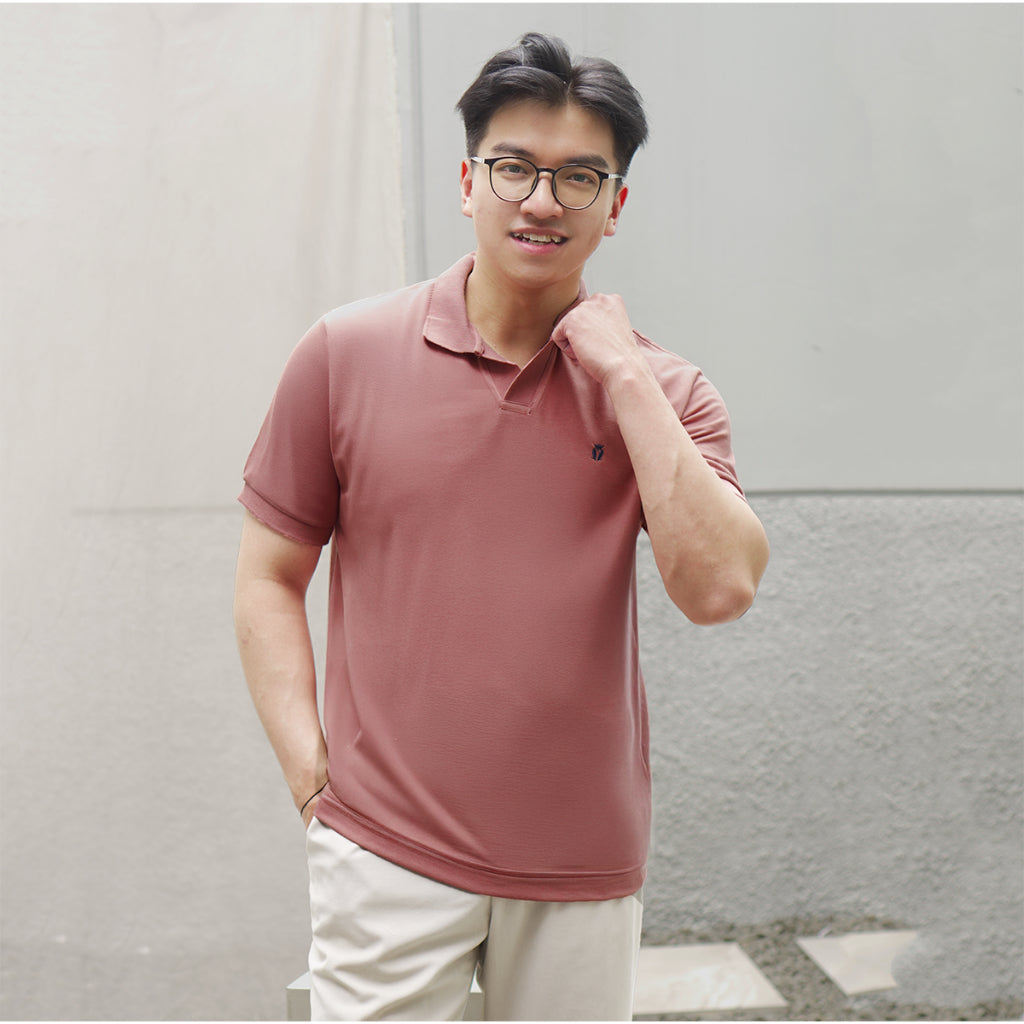 MATSUDA Baju Kaos Polo Shirt Dewasa Polos Pria Kerah Katun Shima