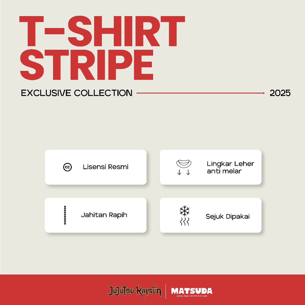 JUJUTSU KAISEN | MATSUDA T Shirt Pria Yuji Black