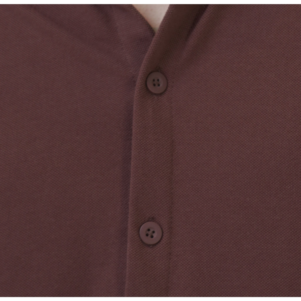 Matsuda Kemeja Pria Polos Lengan pendek Kasual Shiroi Wine