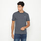 Matsuda T Shirt Pria Kaos Stripe Nantan Oblong Baju Olive White
