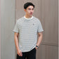 Matsuda T Shirt Pria Kaos Stripe Nantan Oblong Baju DK Slate Navy
