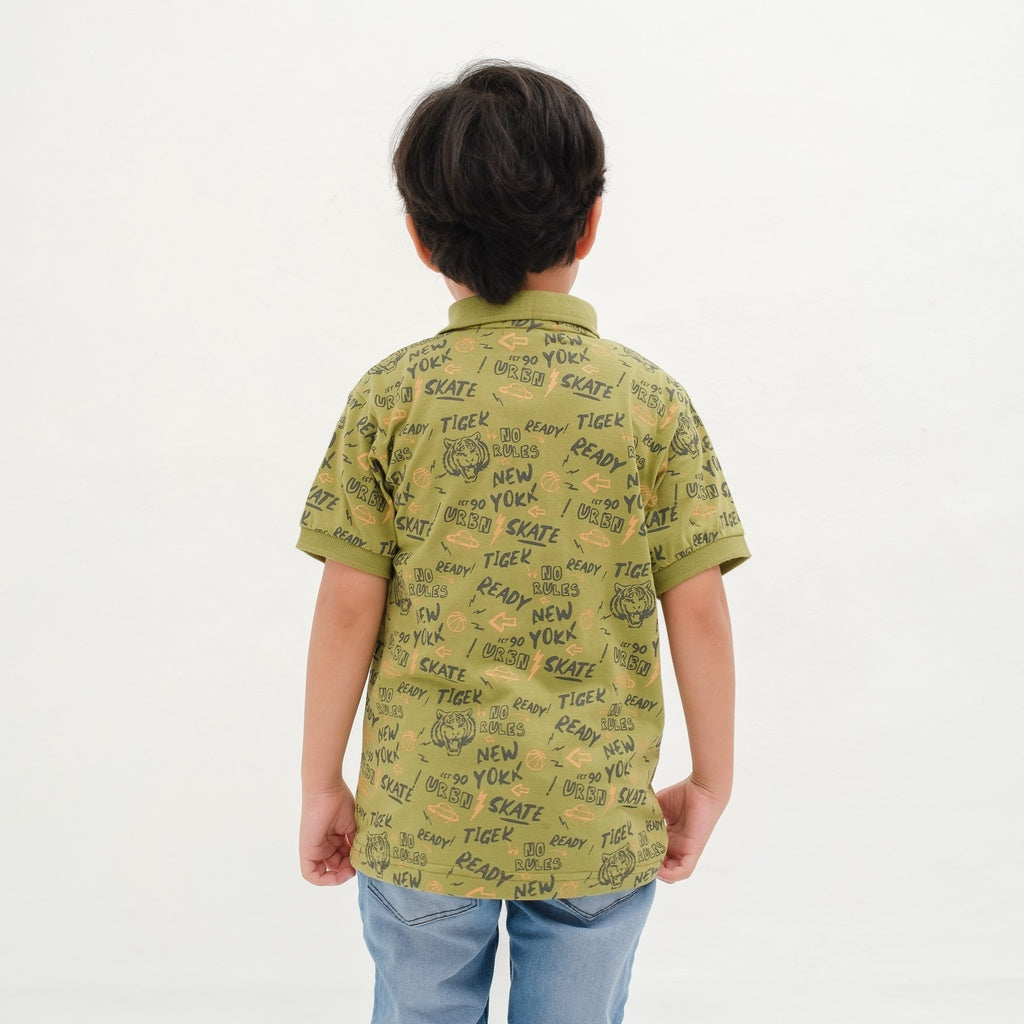 Matsuda baju kaos polo anak laki laki katun umur 2-12 Danny