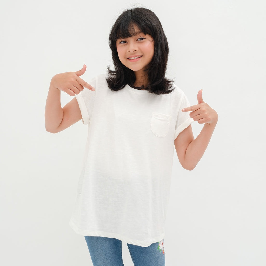 Matsuda baju kaos anak perempuan katun umur 4-16 Bella