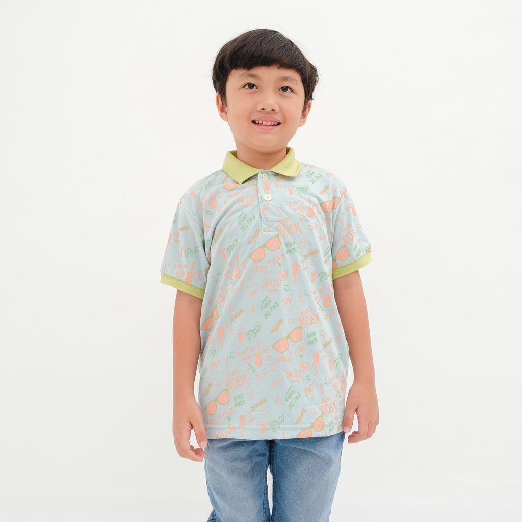 Matsuda baju kaos polo anak laki laki katun umur 2-12 Buddy