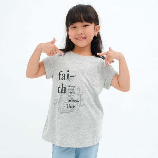Matsuda baju kaos anak perempuan katun umur 4-16 Bella
