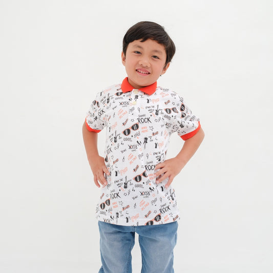 Matsuda baju kaos polo anak laki laki katun umur 2-12 Buddy