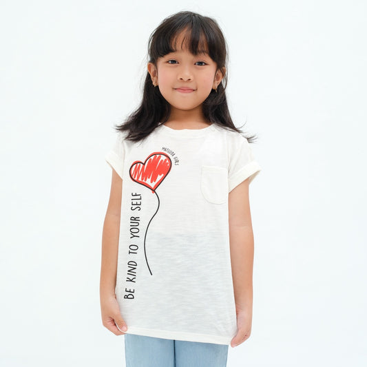 Matsuda baju kaos anak perempuan katun umur 4-16 Winnie