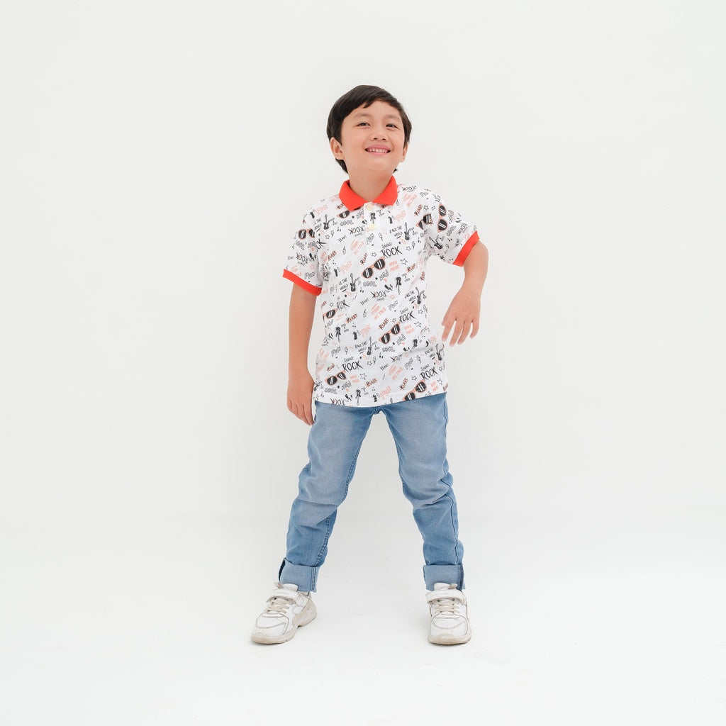 Matsuda baju kaos polo anak laki laki katun umur 2-12 Buddy