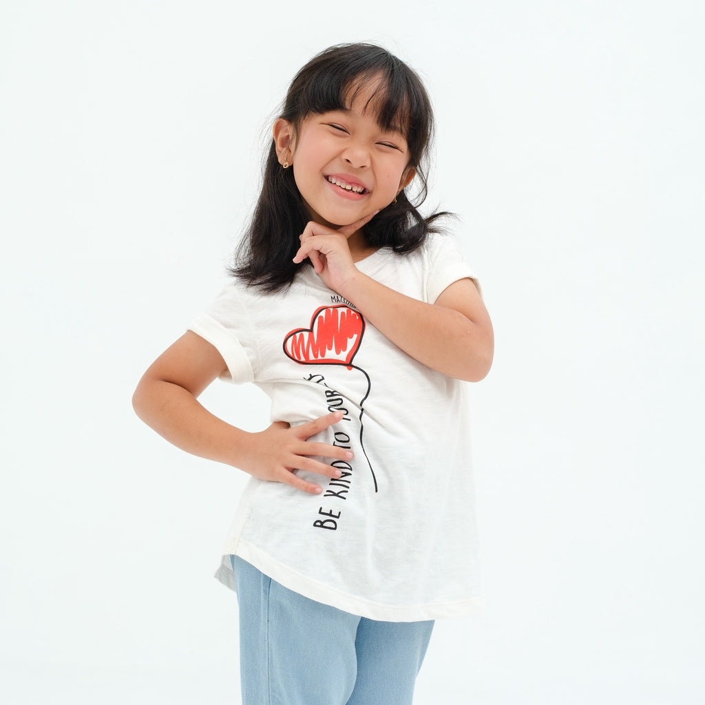 Matsuda baju kaos anak perempuan katun umur 4-16 Winnie