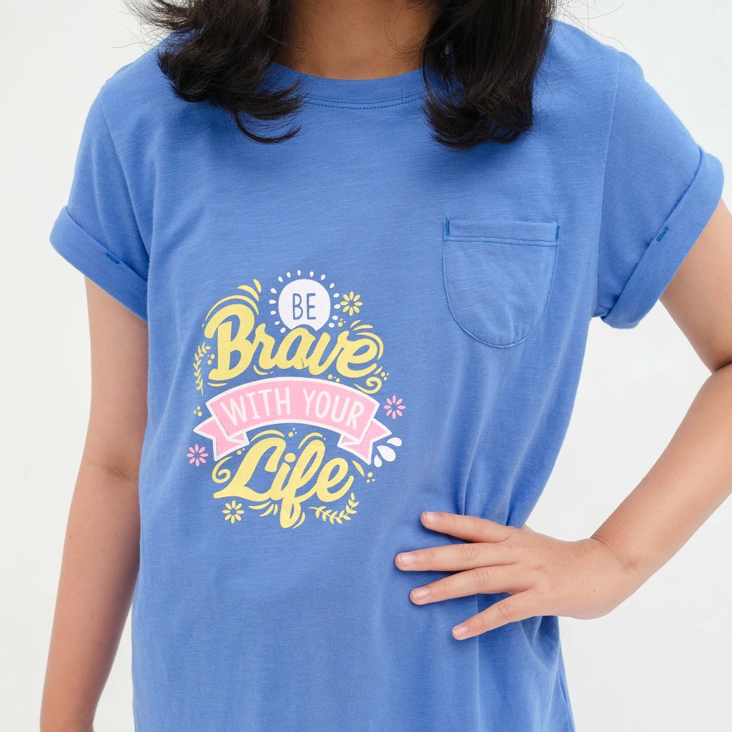 Matsuda baju kaos anak perempuan katun umur 4-16 Samantha