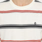 MATSUDA T Shirt Pria Kaos Stripe Motosu Offwhite