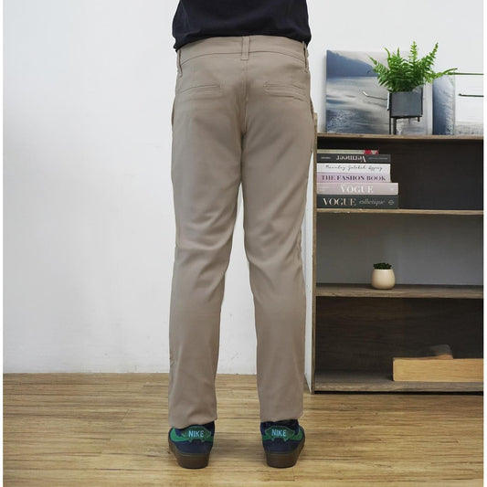 Matsuda Celana Panjang Chino Pria Saka Stone