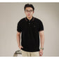 MATSUDA Baju Kaos Polo Shirt Dewasa Pria Kerah Katun Shiogama Black
