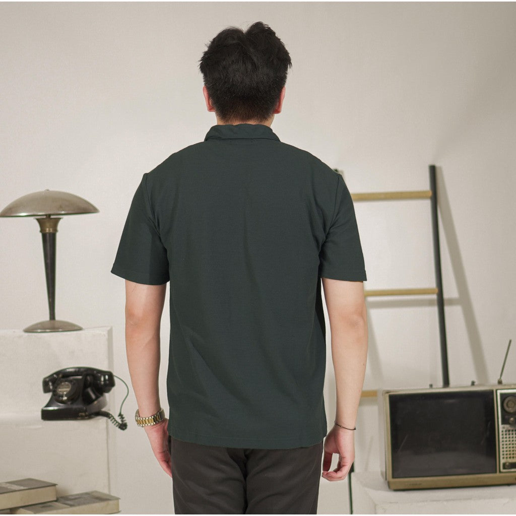 Matsuda Kemeja Pria Polos Lengan pendek Kasual Shiroi DK Slate