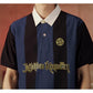 JUJUTSU KAISEN | MATSUDA Polo Shirt Stripe Pria Kossen Black-Blue