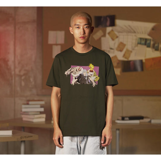 JUJUTSU KAISEN | MATSUDA T-shirt Pria Mahito Olive