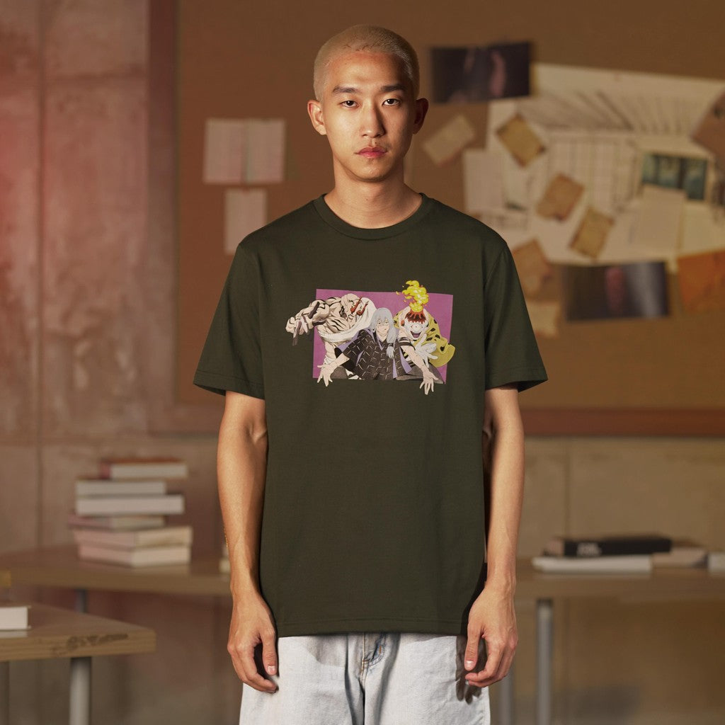 JUJUTSU KAISEN | MATSUDA T-shirt Pria Mahito Olive