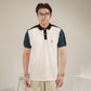 MATSUDA Baju Kaos Polo Shirt Dewasa Stripe Pria Kerah Katun Tomisato White