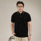 MATSUDA Baju Kaos Polo Shirt Dewasa Pria Kerah Katun Shiogama Black
