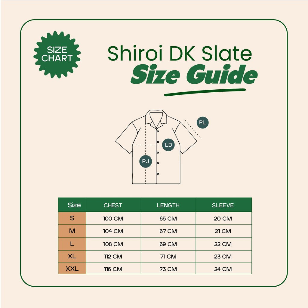 Matsuda Kemeja Pria Polos Lengan pendek Kasual Shiroi DK Slate