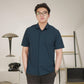 Matsuda Kemeja Pria Polos Lengan pendek Kasual Shiroi Blue Teal