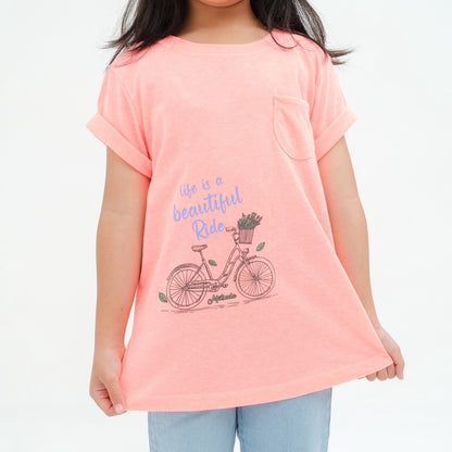 Matsuda baju kaos anak perempuan katun umur 4-16 Missy