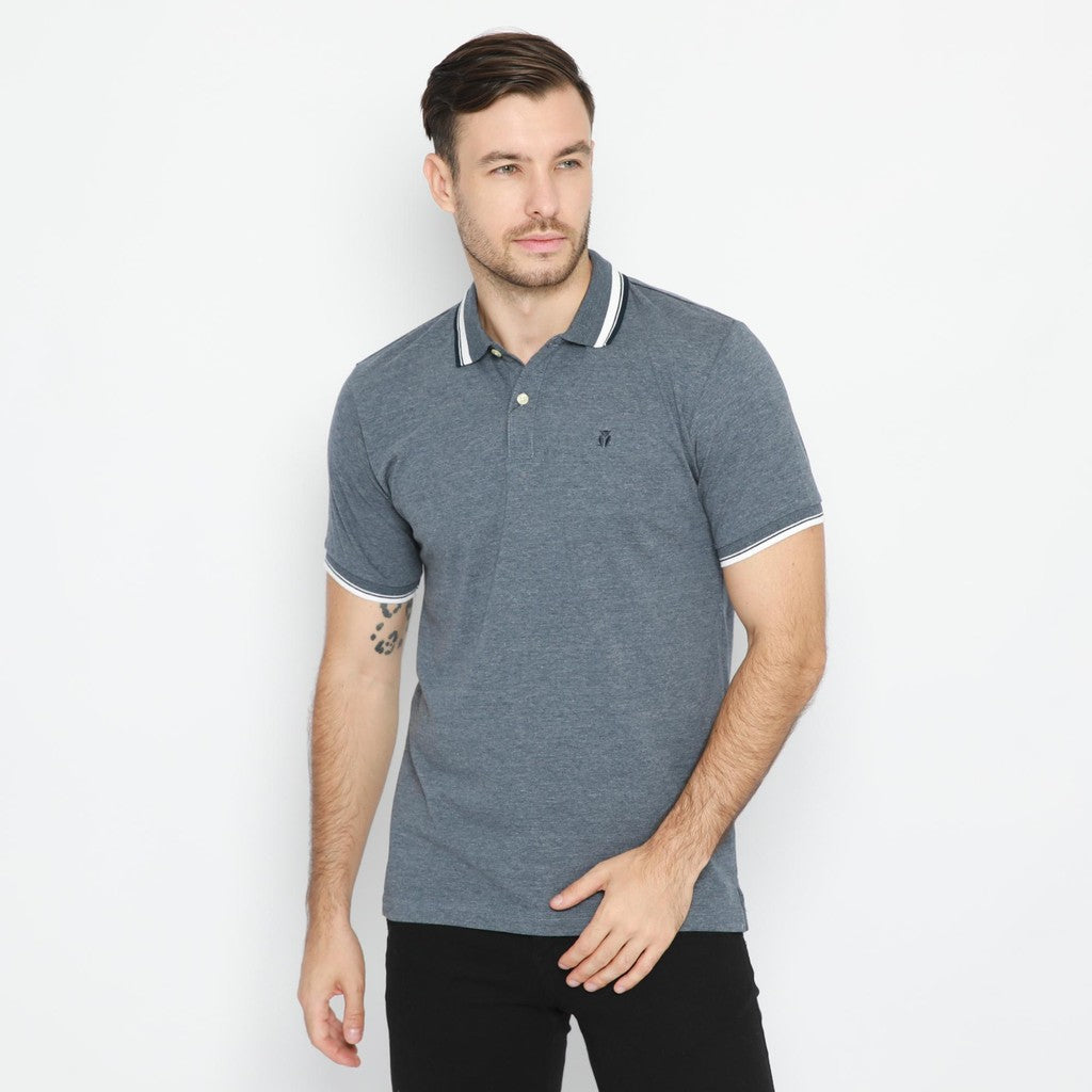 MATSUDA Kaos Polo Shirt Polos Pria  Kerah Aioi Khaki Spray Green