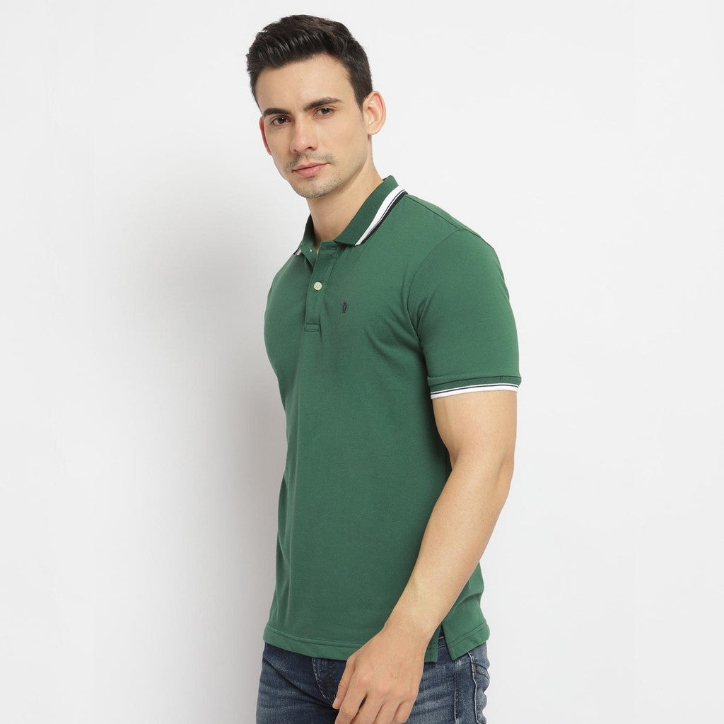 MATSUDA Kaos Polo Shirt Polos Pria Kerah Aioi Hijau Dark Green