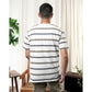 MATSUDA T Shirt Pria Kaos Stripe Nobeoka