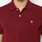 Matsuda Kaos Polo Shirt Pria Kerah Kushima Maroon Burgundy
