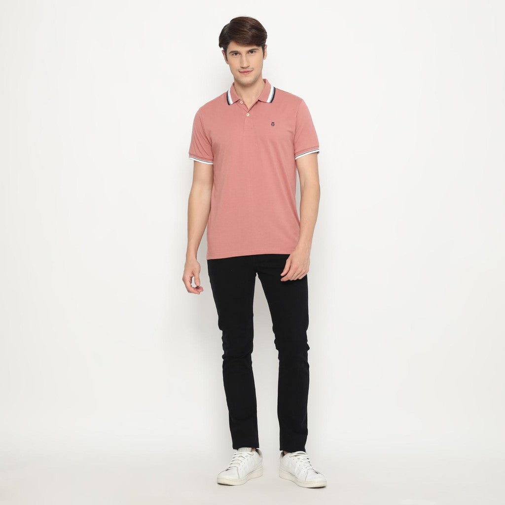 MATSUDA Kaos Polo Shirt Pria Kerah Aioi Salem Beige